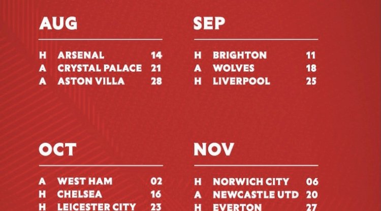 Liverpool Schedule 2022 Premier League Fixtures For 2021/2022 Released - Knightpen