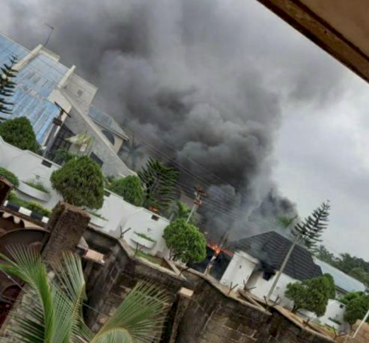 WHY HOPE UZODINMA  HOME WAS SET ABLAZE BY SUSPECTED ARSONIST