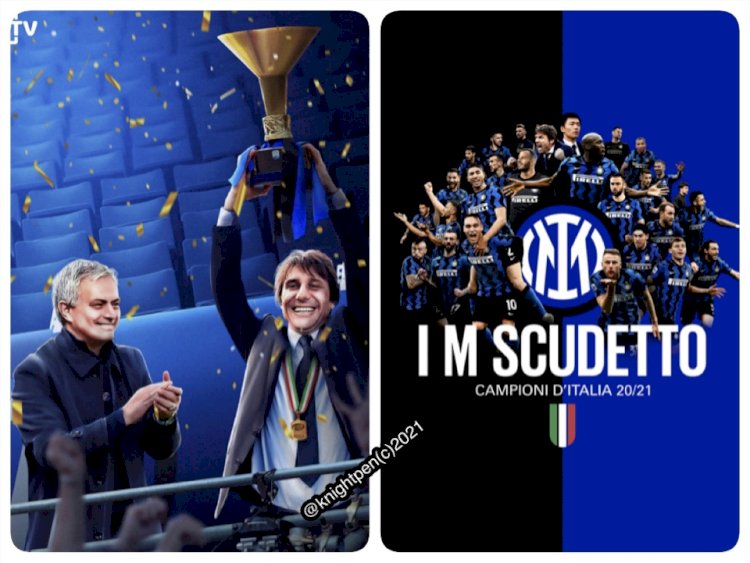 CONGRATULATIONS TO  INTER MILAN AS THEY LIFT THE SCUDETTO