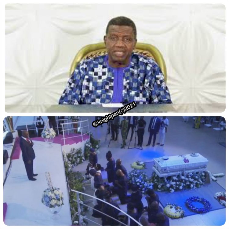 PASTOR ADEBOYE DELIVERS A HEART FELT MESSAGE UPON HIS SON’S FUNERAL