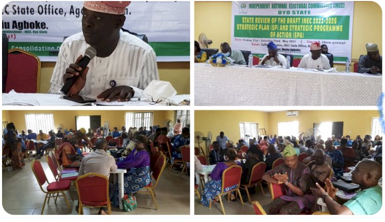 OYO STATE INEC REVIEW STRATEGIC PLAN AND PROGRAM OF ACTION TO IMPROVE ELECTION PROCESSES IN THE STATE