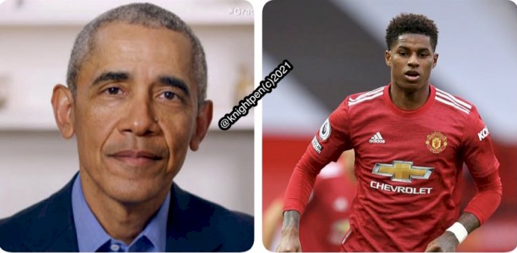 BARRACK OBAMA AND MARCUS RASHFORD DISCUSSED ABOUT YOUNG PEOPLE