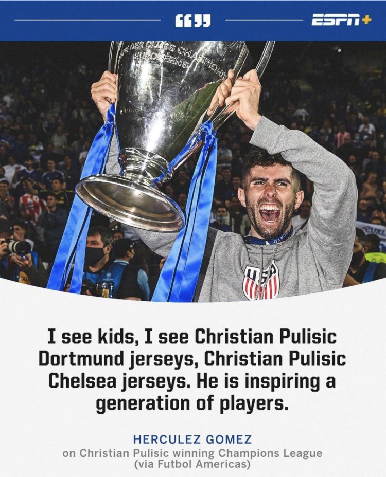 HOW CHRISTIAN PULISC IS INSPIRING YOUNG GENERATIONS OF FOOTBALLERS IN THE UNITED STATES