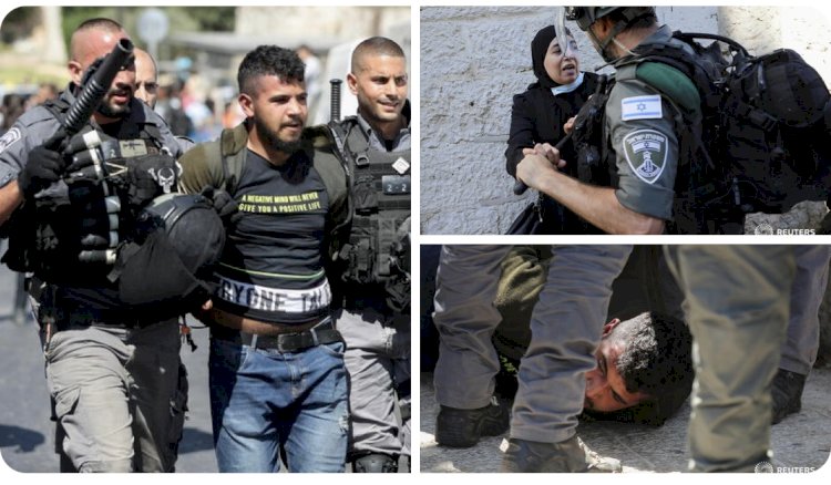 ISREALI POLICE ARREST PALESTINIANS FOR REACTING TO DELIBERATE PROVOCATION OF THE ZIONISTS