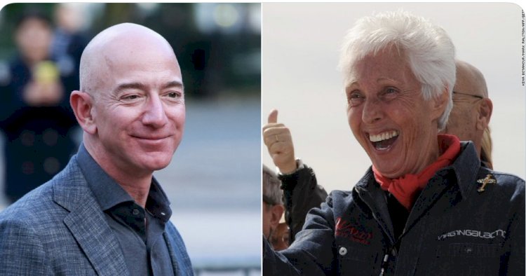JEFF BEZOS PICKED WALLY FUNK FOR SPACE TRAVEL