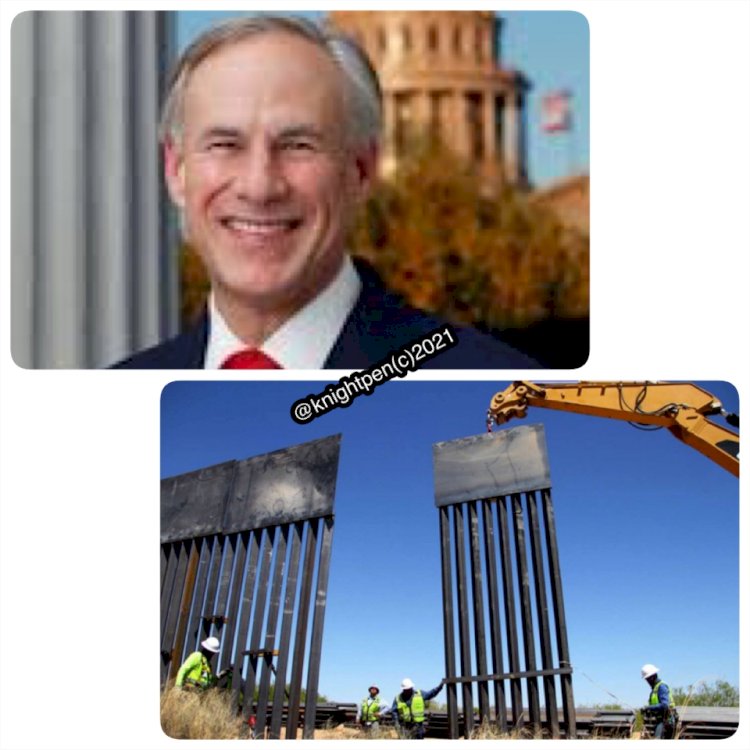 OPPOSITION KICK AS TEXAS CONTINUED BOARDER  INSTALLATION FROM WHERE TRUMP STOPPED