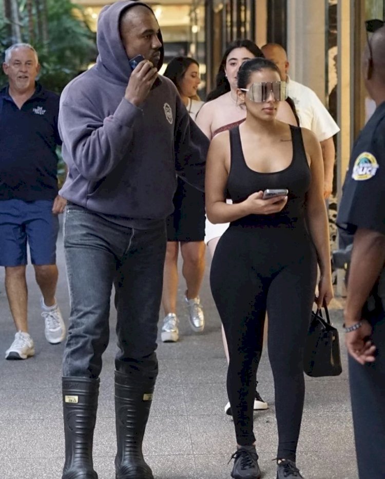 KANYE WEST SPOTTED WITH HIS EX WIFE LOOK ALIKE IN MIAMI