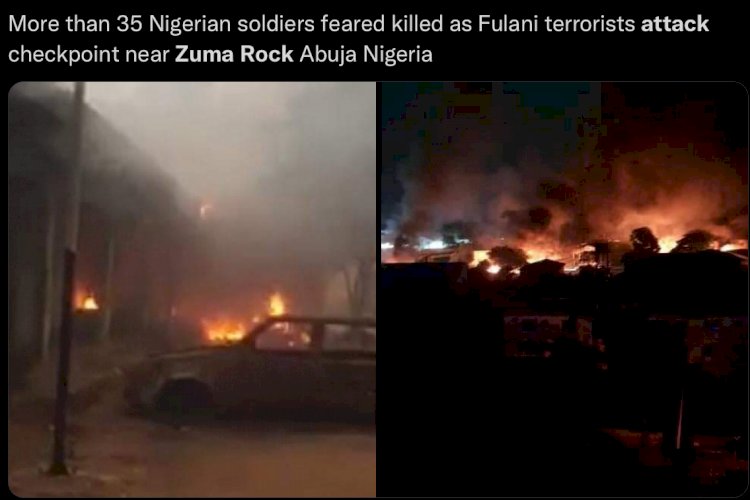 BURNING ISSUES OF INSECURITY IN NIGERIA AS TERRORISTS HAD A FREE DAY AGAINST THE NIGERIAN ARMY IN ZUMA