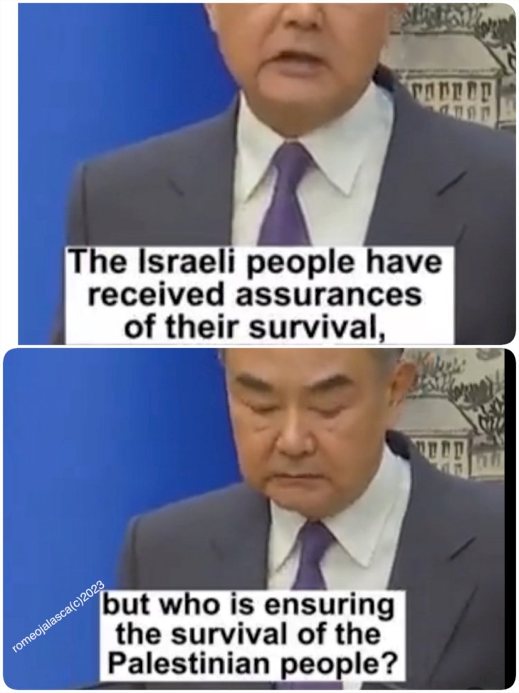CHINA TAKE A STRONG STAND AGAINST ISRAEL