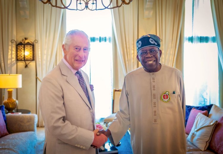 NIGERIAN PRESIDENT BOLA TINUBU MEET WITH KING CHARLES ON CLIMATE ISSUES