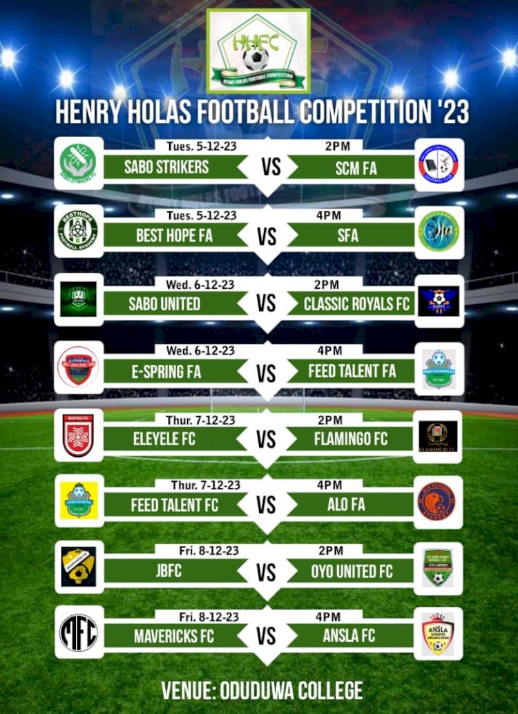 GET READY FOR HENRY HOLAS FOOTBALL COMPETITION 2023: A THRILLING CLASH OF SKILLS